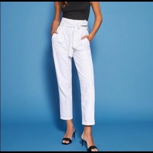 Reformation Cinch Jeans in White